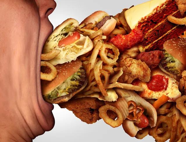 飲食不均勻,飲食失衡,暴飲暴食,炸物，垃圾食物